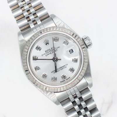 Ladies Steel & White Gold Rolex Datejust 69174 - with Box and Papers.