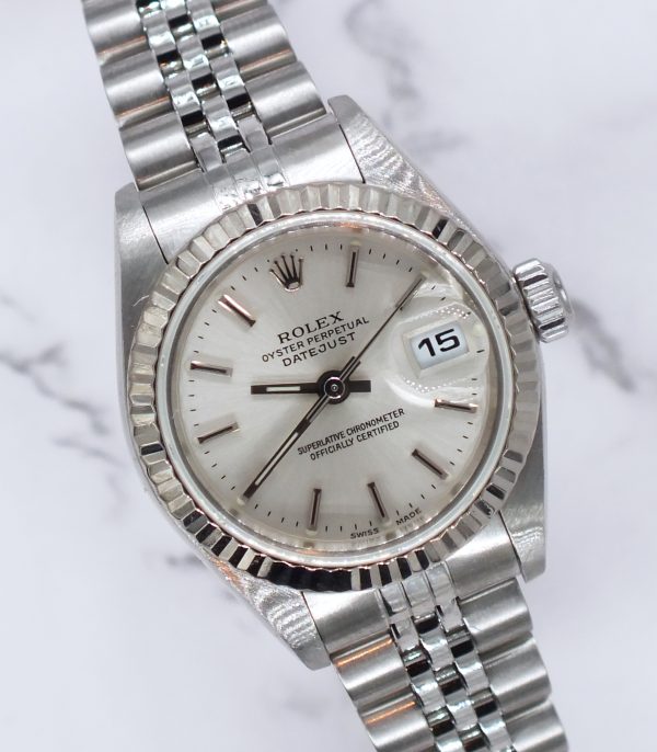 Classic Ladies Steel & 18ct White Gold Rolex Datejust 69174 - Rolex Box & Papers