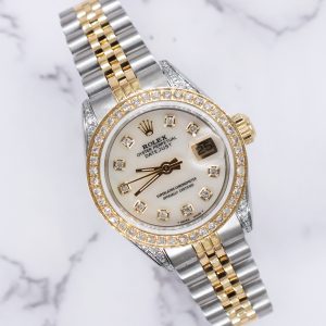 Ladies Rolex Datejust 'Fully Loaded' with Diamond Dial, Bezel & Shoulders - MINT