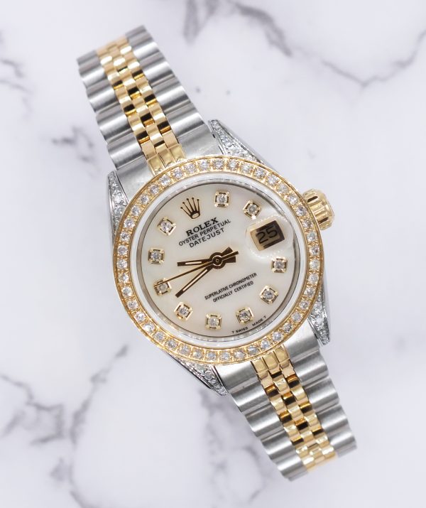 Ladies Rolex Datejust 'Fully Loaded' with Diamond Dial, Bezel & Shoulders - MINT