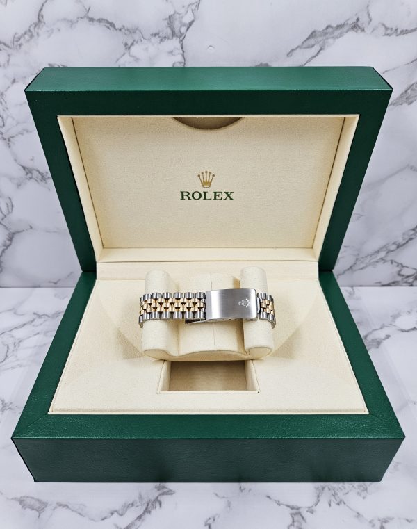 Gents Steel & Gold Rolex Datejust 16233 Black Diamond Dial with Box and Papers. - Image 10