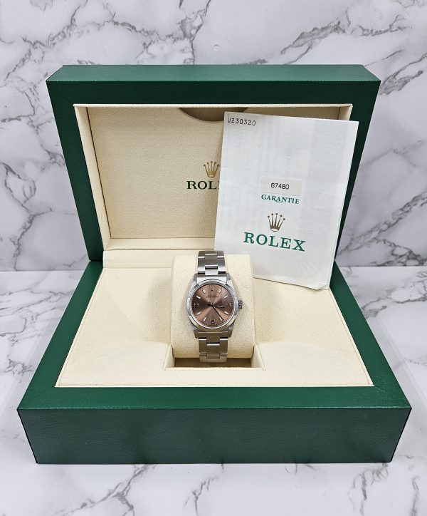 Stunning Ladies Stainless Steel 31mm Rolex Oyster Perpetual - Box and Papers - Image 6