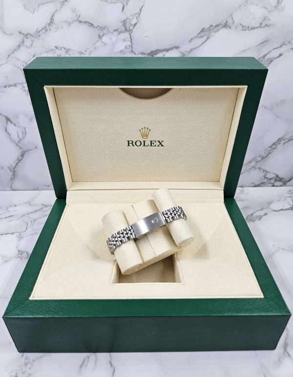 Ladies Rolex Datejust in Steel & White Gold with Pink Diamond Dial - Box & Paper - Image 9