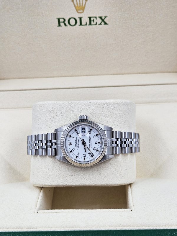 Classic White Dial Ladies Steel & White Gold Rolex Datejust - Rolex Box & Papers - Image 11