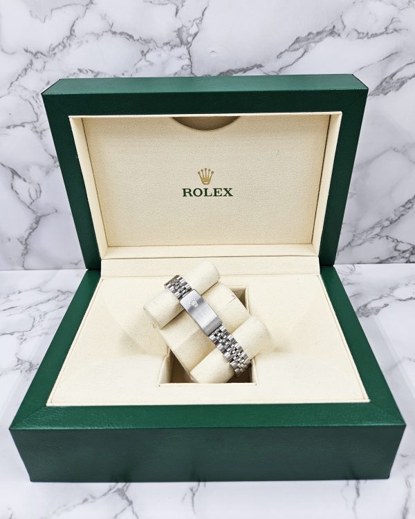 Ladies Steel & White Gold Rolex Datejust - White MOP Diamond Dial & Bezel. Box & Papers. - Image 11