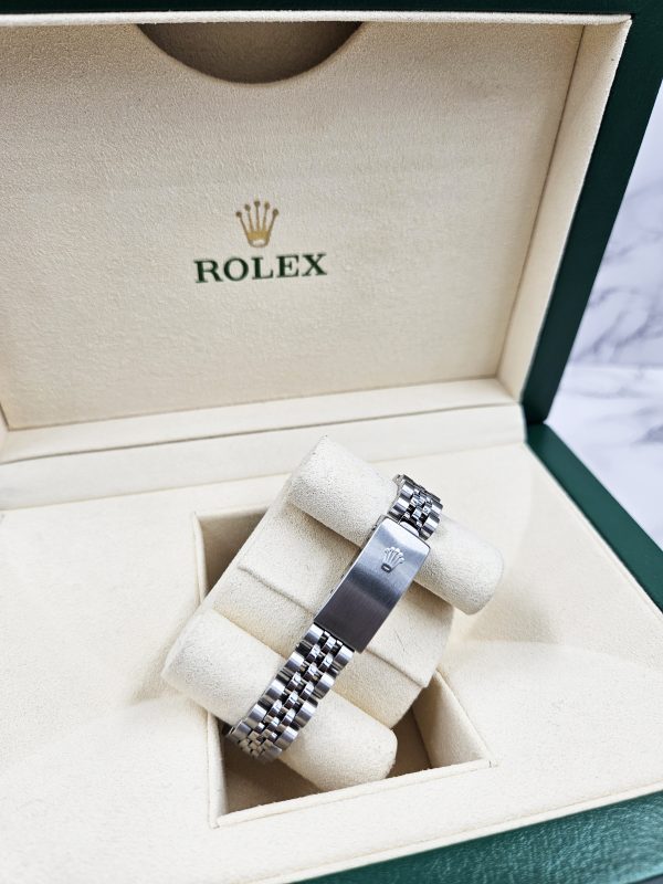 Ladies Steel & White Gold Rolex Datejust Pink - MOP Diamond Dial - Box & Paper - Image 10