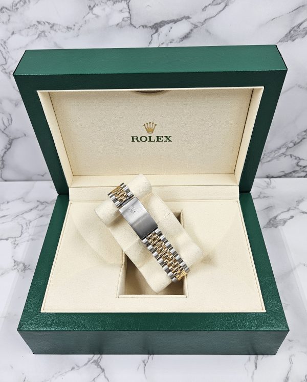 Mens Rolex Datejust in Steel & 18ct Gold with Diamond Bezel - Rolex Box & Papers - Image 12