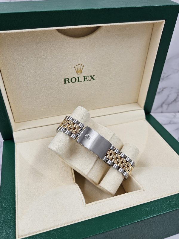 Gents Rolex Datejust in Steel & Gold with Factory Diamond Dial - Box / Papers. - Image 12