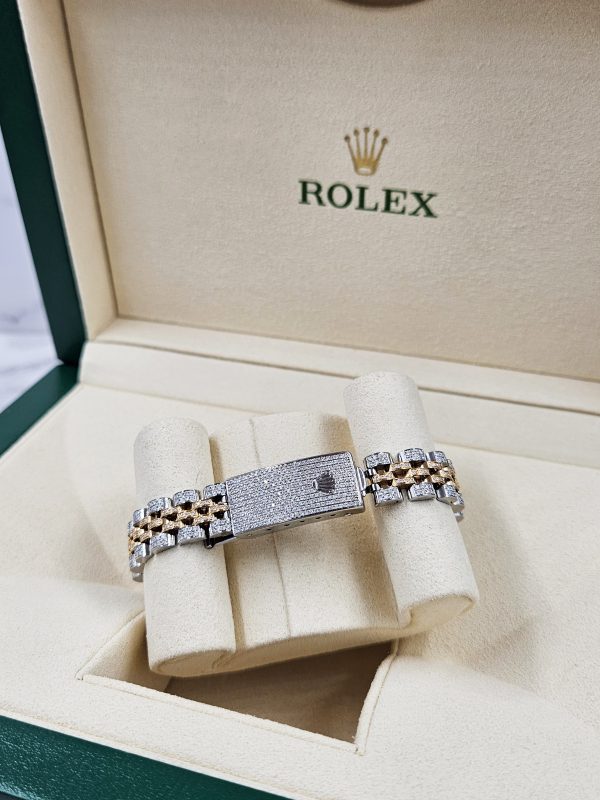 Ladies Rolex Datejust with Full Diamond Dial, Bezel, Shoulders and Bracelet! - Image 9