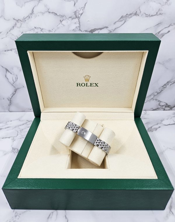 Ladies Rolex Datejust in Steel & White Gold with Pink Diamond Dial - Box & Paper - Image 10
