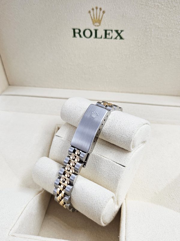 MINT ladies Rolex Oyster Perpetual Datejust in Steel & Gold with Box and Papers - Image 9