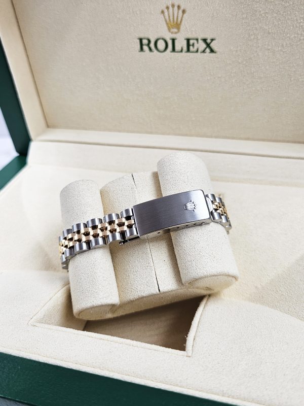 MINT ladies Rolex Oyster Perpetual Datejust in Steel & Gold with Box and Papers - Image 10
