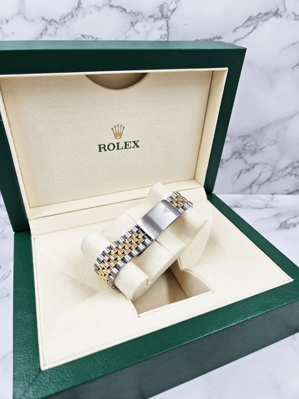 Gents Steel & Gold Rolex Datejust 16233, Pink MOP Diamond Dial with Box & Papers. - Image 11
