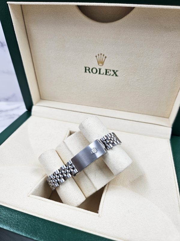 Ladies Steel & White Gold Rolex Datejust Pink - MOP Diamond Dial - Box & Paper - Image 11