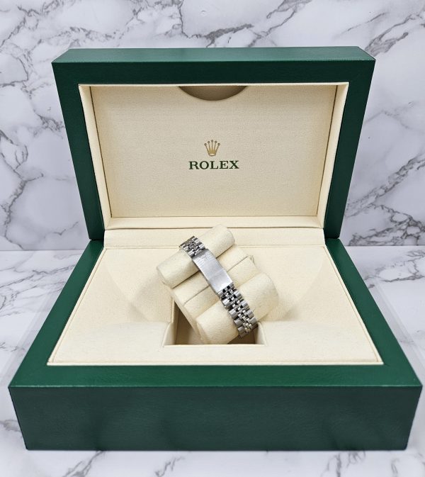 Ladies Rolex Datejust in Steel & White Gold with Diamond Dial, Bezel & Shoulders - Image 9