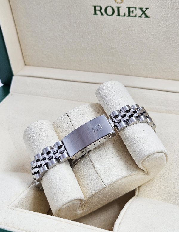 A Ladies Rolex Datejust with Pink MOP Diamond Dial & Bezel - Box and Papers. - Image 11