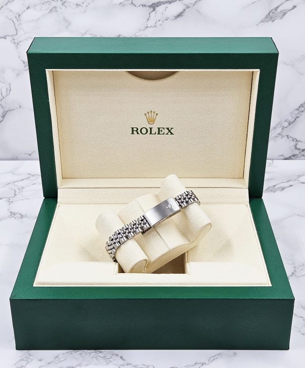 Ladies Rolex Datejust with PURPLE Diamond Dial & Bezel - Box and Papers - Image 9