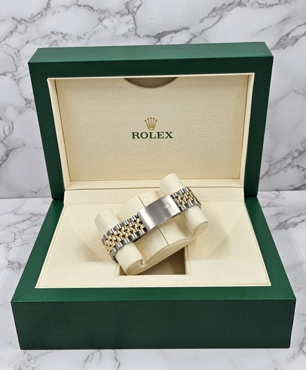 Stunning Gents Rolex Datejust 16233 with Pink MOP Diamond Dial with Box & Papers - Image 9