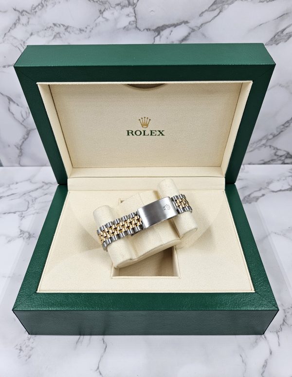 Stunning Gents Steel & 18k Gold Rolex Datejust with Roman Dial & Diamond Bezel. - Image 11
