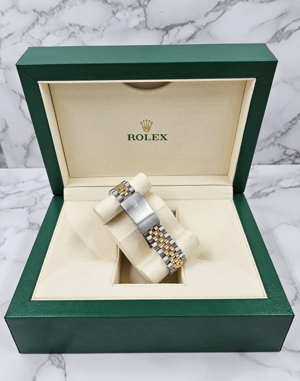 Stunning Gents Steel & 18k Gold Rolex Datejust with Roman Dial & Diamond Bezel. - Image 12