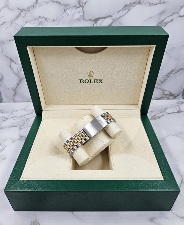 Mens Steel & Gold Rolex Datejust 36mm Slate Grey Diamond Dial - Box & Papers. - Image 11