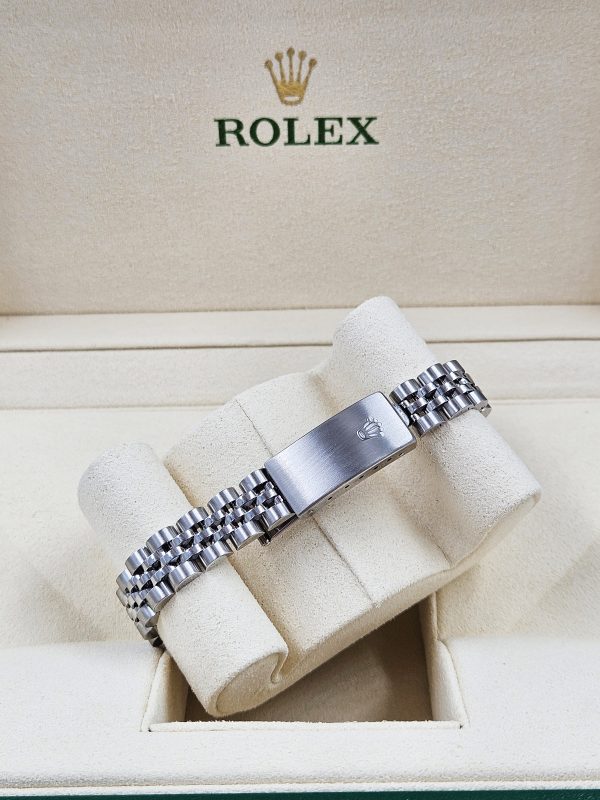 Ladies Rolex Datejust with PURPLE Diamond Dial & Bezel - Box and Papers - Image 11