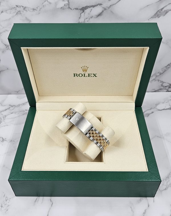 Men's Steel & Gold Rolex Datejust 16233, Tiffany Blue Diamond Dial and Bezel - Box & Papers. - Image 11