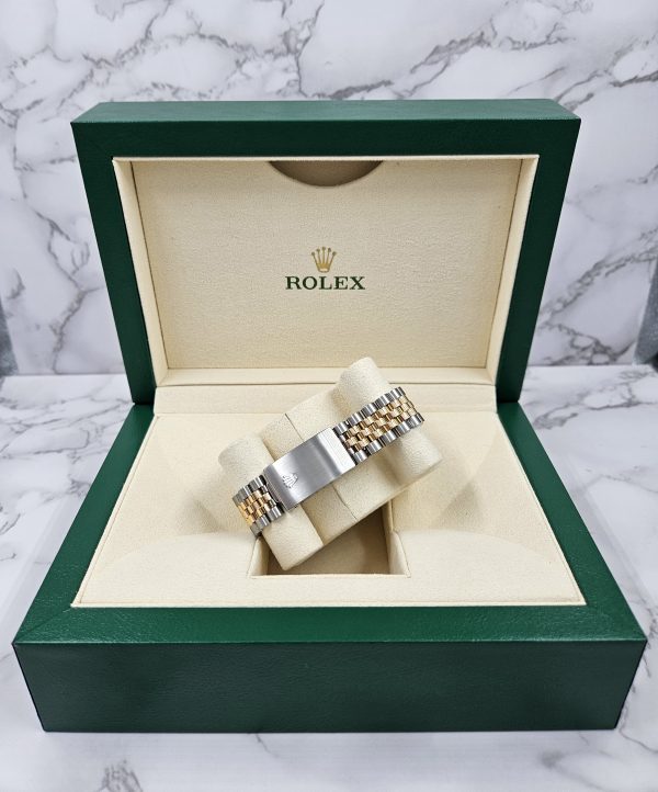 Mens Steel & Gold Rolex Datejust 36mm Slate Grey Diamond Dial - Box & Papers. - Image 12