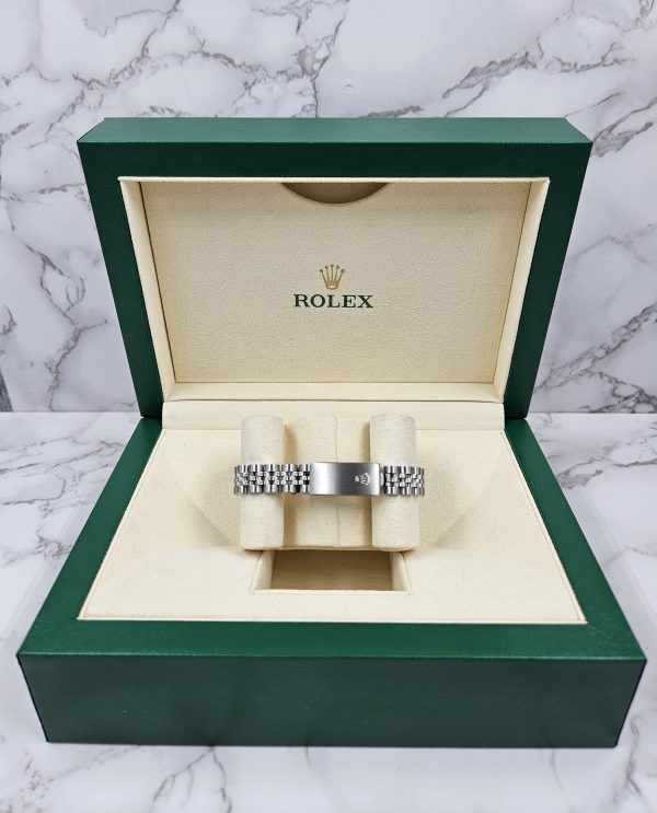 Ladies Rolex Datejust in Steel & White Gold - WHITE Diamond Dial & Bezel. Box and Papers. - Image 11