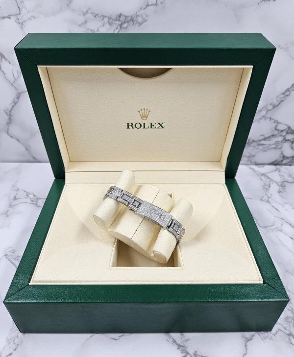 Stunning Ladies 26mm FULL DIAMOND Rolex Datejust with Box. - Image 11