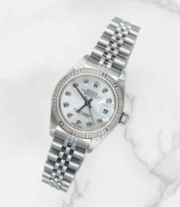 Ladies Steel & White Gold Rolex Datejust 69174 - with Box and Papers. - Image 4