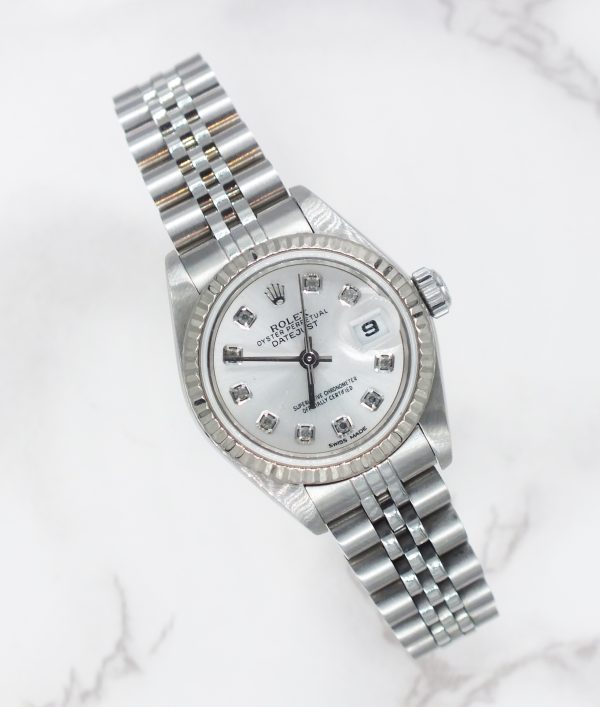 Ladies Steel & White Gold Rolex Datejust 69174 - with Box and Papers. - Image 5