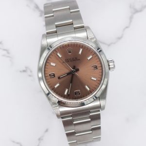 Stunning Ladies Stainless Steel 31mm Rolex Oyster Perpetual - Box and Papers