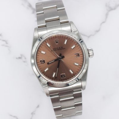 Stunning Ladies Stainless Steel 31mm Rolex Oyster Perpetual - Box and Papers