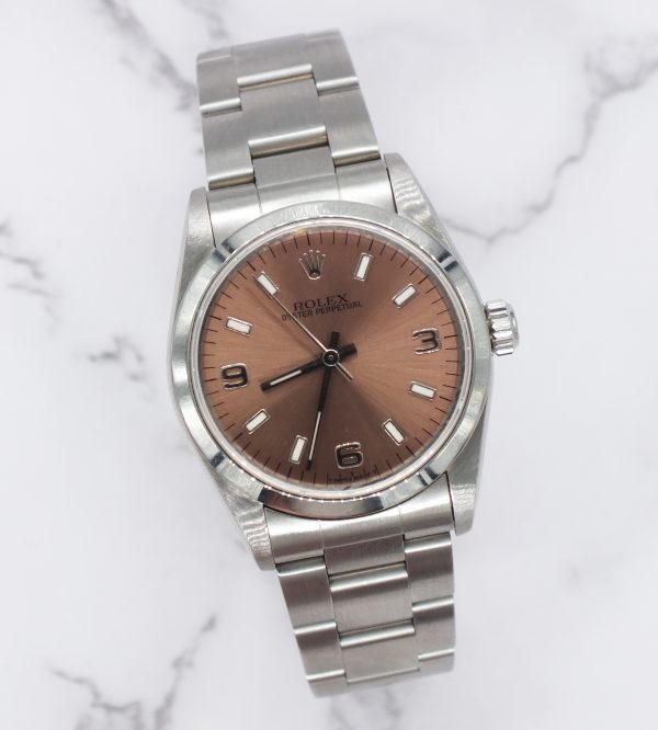 Stunning Ladies Stainless Steel 31mm Rolex Oyster Perpetual - Box and Papers