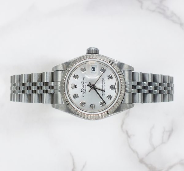 Ladies Steel & White Gold Rolex Datejust 69174 - with Box and Papers. - Image 2