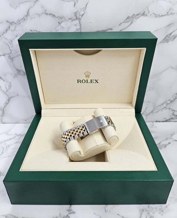 Mens Rolex Datejust - Factory RED Diamond Dial & Diamond Bezel - Box & Papers - Image 10