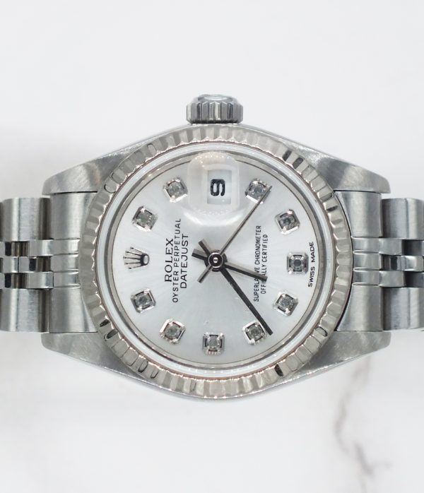 Ladies Steel & White Gold Rolex Datejust 69174 - with Box and Papers. - Image 3