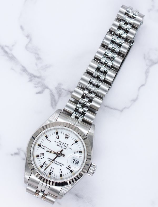 Classic White Dial Ladies Steel & White Gold Rolex Datejust - Rolex Box & Papers - Image 7