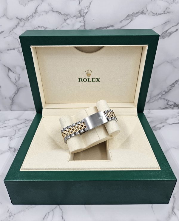 Gents Steel & 18k Gold Rolex Datejust with Roman Numeral Dial / Diamond Bezel. - Image 9