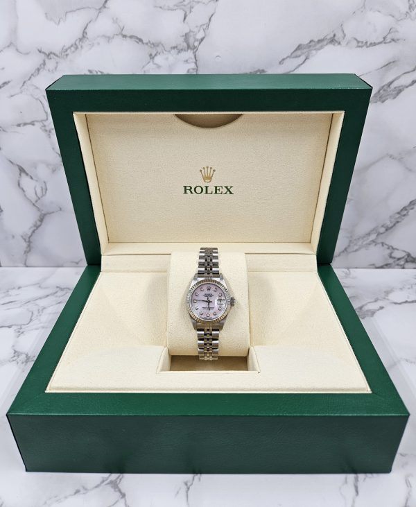 Flawless Ladies Rolex Datejust with PINK mother of Pearl Dial - Box and Papers! - Image 8