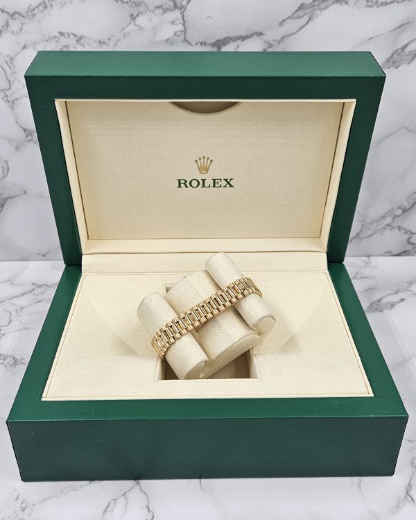 Immaculate Ladies 18ct Gold Rolex Oyster Perpetual Datejust 69178 - Box & Paper. - Image 8