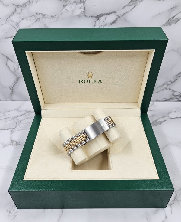 Gents Steel & Gold Rolex Datejust with Tiffany Blue Arabic Dial - Box & Papers. - Image 11