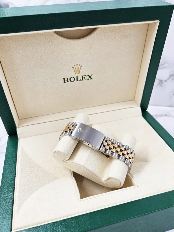 Gents Steel & Gold Rolex Datejust with Tiffany Blue Arabic Dial - Box & Papers. - Image 12