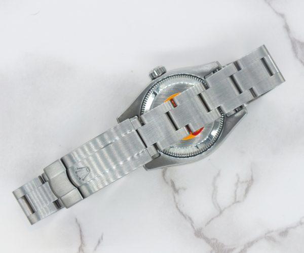 Purple / Silver Rolex Oyster Perpetual 176200 with Box and Papers (Card). - Image 11