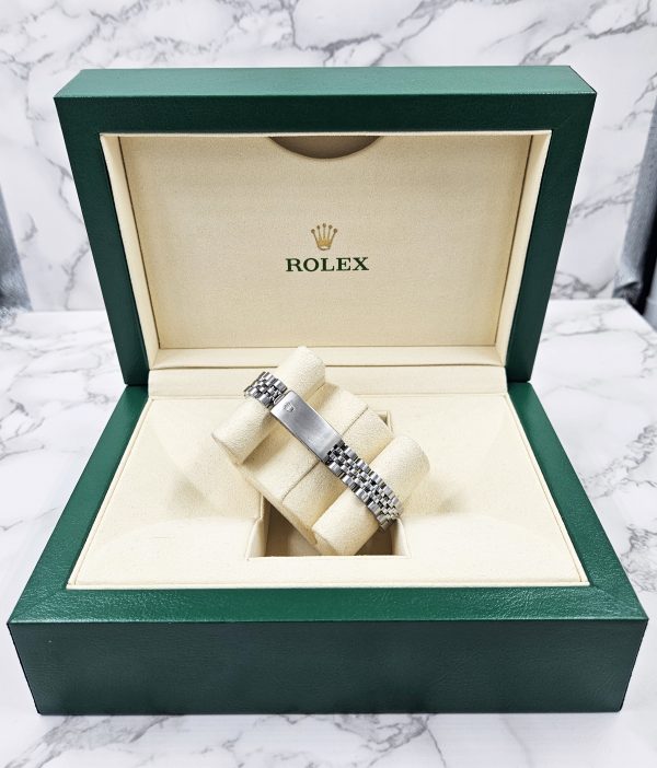 Ladies Steel & White Gold Rolex Datejust 69174 Red Diamond - with Box & Papers - Image 9