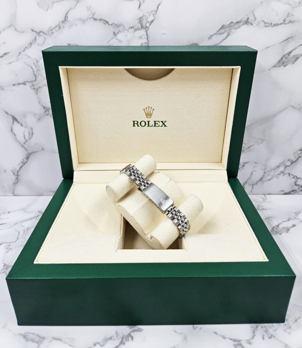 Ladies Steel & White Gold Rolex Datejust - ICE BLUE Diamond Dial & Bezel. Box and Papers - Image 10