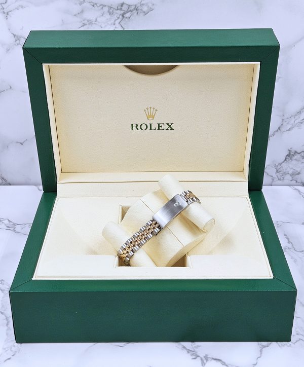 Ladies Rolex Datejust in Steel & Gold with Diamond Dial, Bezel & Shoulders. - Image 12
