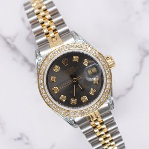 Rolex Datejust 26mm 'Fully Loaded' with Grey Diamond Dial, Bezel & Shoulders