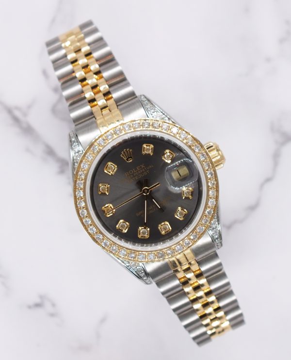 Rolex Datejust 26mm 'Fully Loaded' with Grey Diamond Dial, Bezel & Shoulders